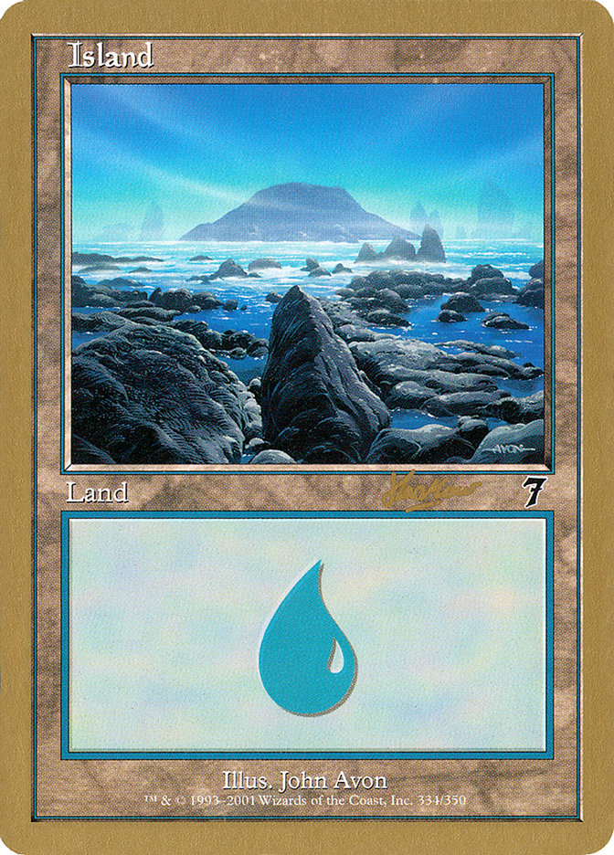 Island (shh334) (Sim Han How) [World Championship Decks 2002] Magic: The Gathering