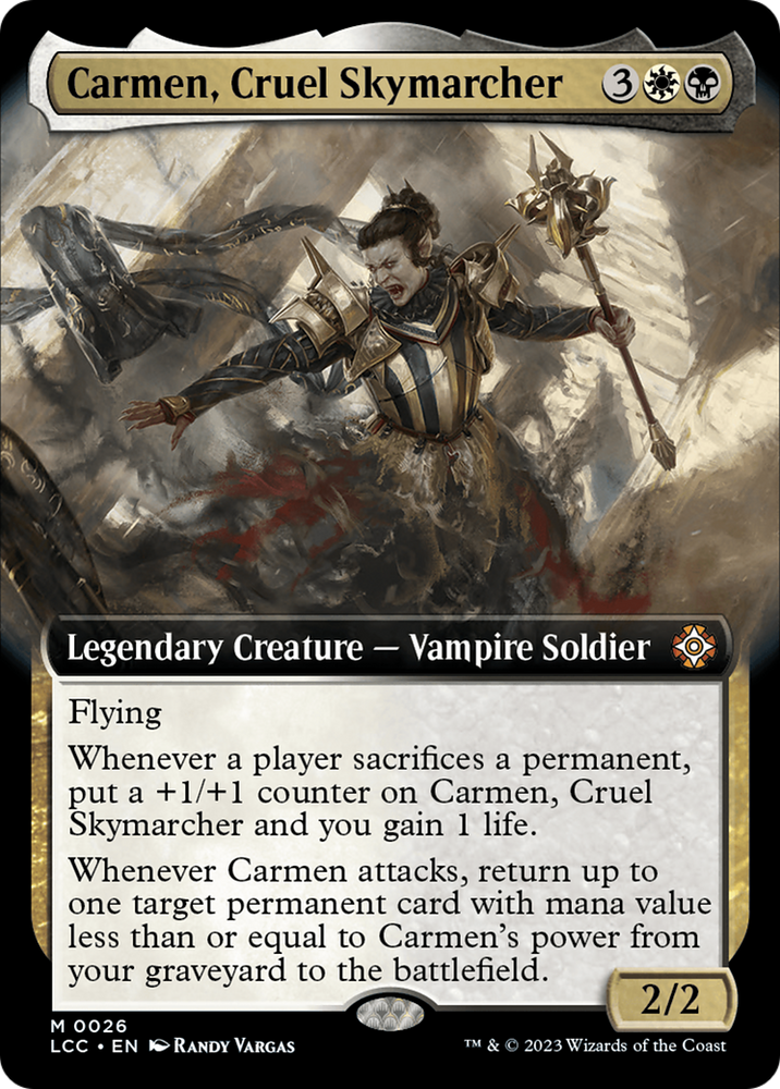 Carmen, Cruel Skymarcher (Extended Art) [The Lost Caverns of Ixalan Commander] Magic: The Gathering