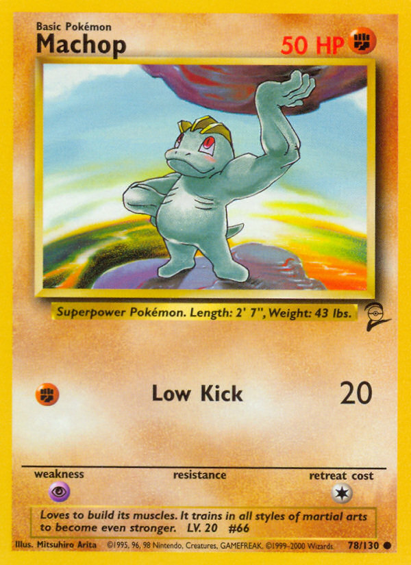 Machop (78/130) [Base Set 2] Pokémon