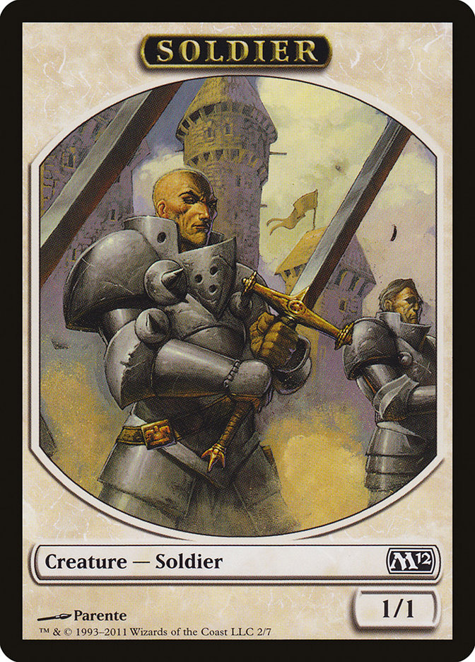 Soldier Token [Magic 2012 Tokens] Magic: The Gathering