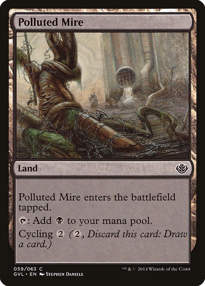 Polluted Mire (Garruk vs. Liliana) [Duel Decks Anthology] Magic: The Gathering