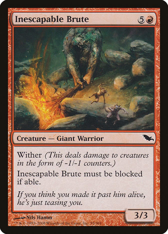 Inescapable Brute [Shadowmoor] Magic: The Gathering
