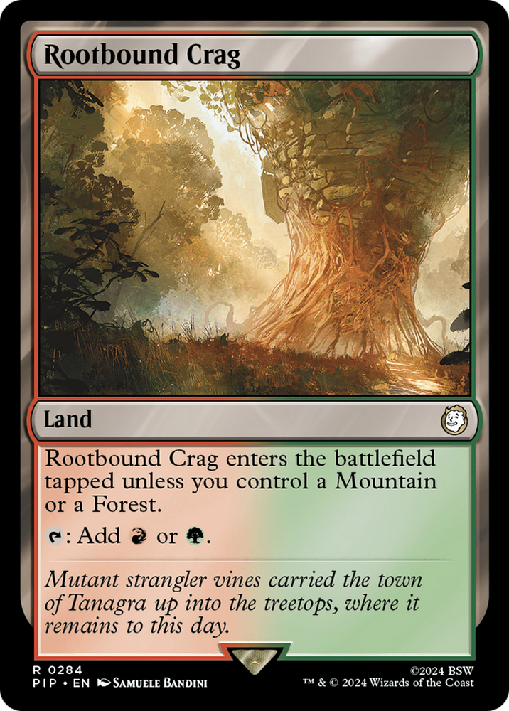 Rootbound Crag [Fallout] Magic: The Gathering