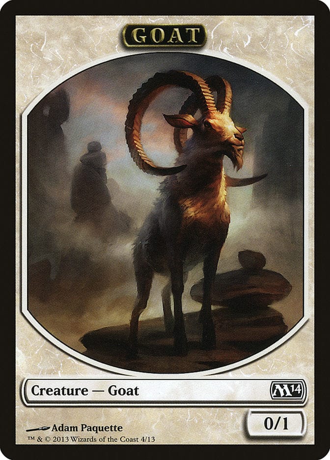 Goat Token [Magic 2014 Tokens] Magic: The Gathering