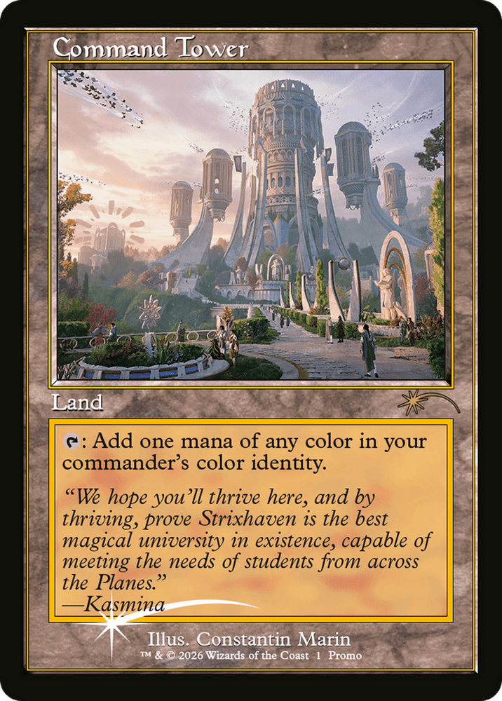 Command Tower (Strixhaven: Omens of Chaos) [Media Promos]