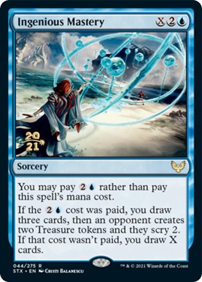 Ingenious Mastery [Strixhaven: School of Mages Prerelease Promos] Magic: The Gathering