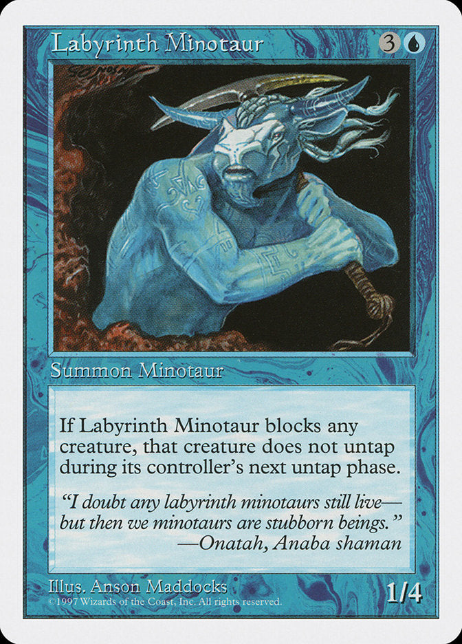 Labyrinth Minotaur [Fifth Edition] Magic: The Gathering
