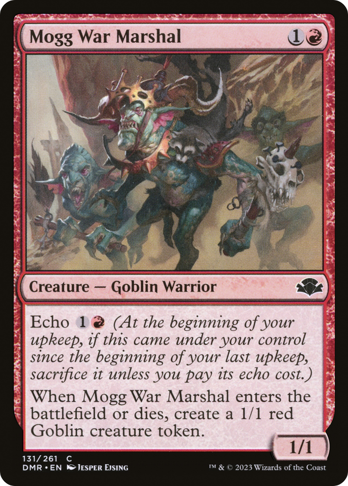 Mogg War Marshal [Dominaria Remastered] Magic: The Gathering