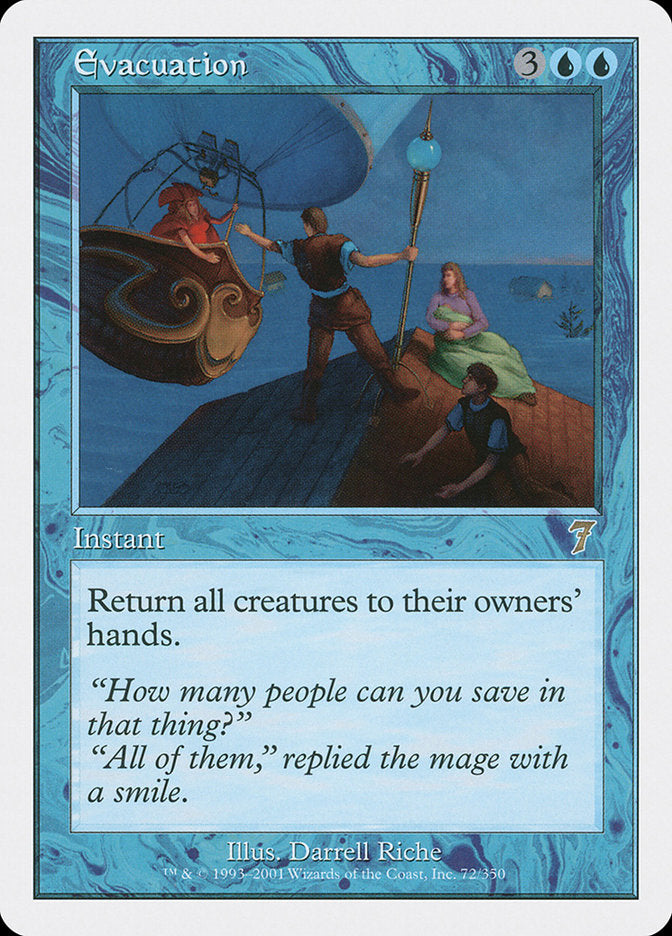 Evacuation [Seventh Edition] Magic: The Gathering