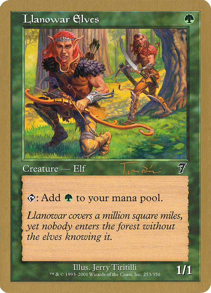 Llanowar Elves (Jan Tomcani) [World Championship Decks 2001] Magic: The Gathering