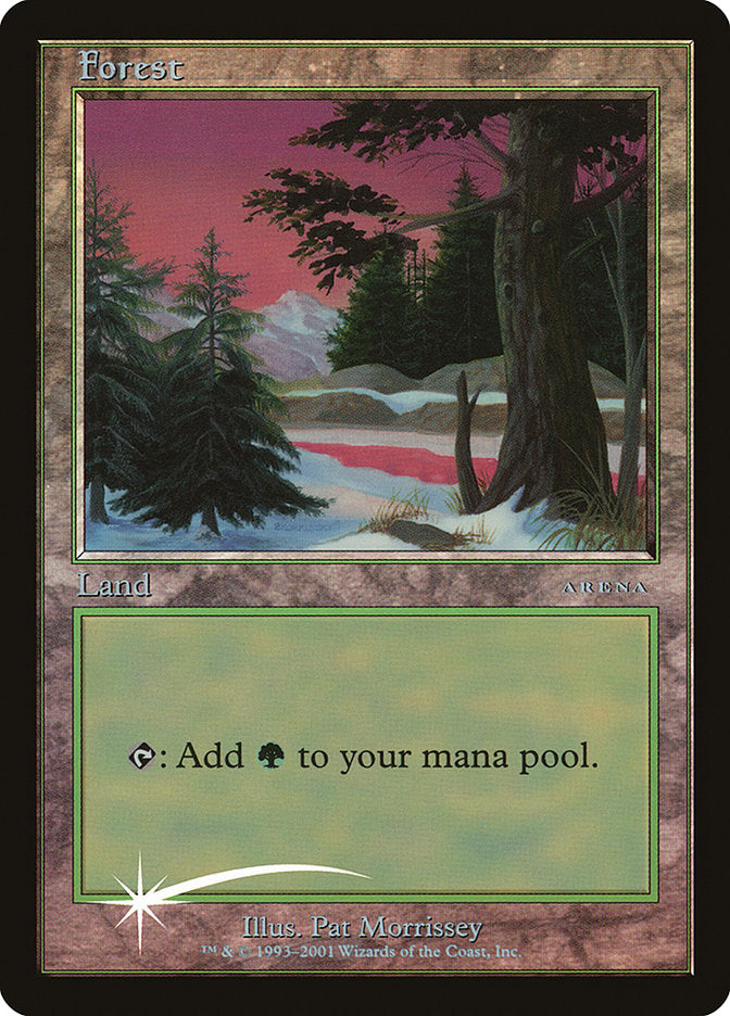 Forest (1) [Arena League 2001] Magic: The Gathering