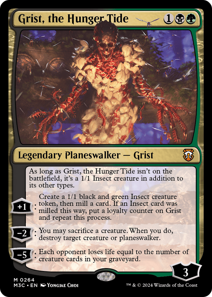 Grist, the Hunger Tide (Ripple Foil) [Modern Horizons 3 Commander] Magic: The Gathering