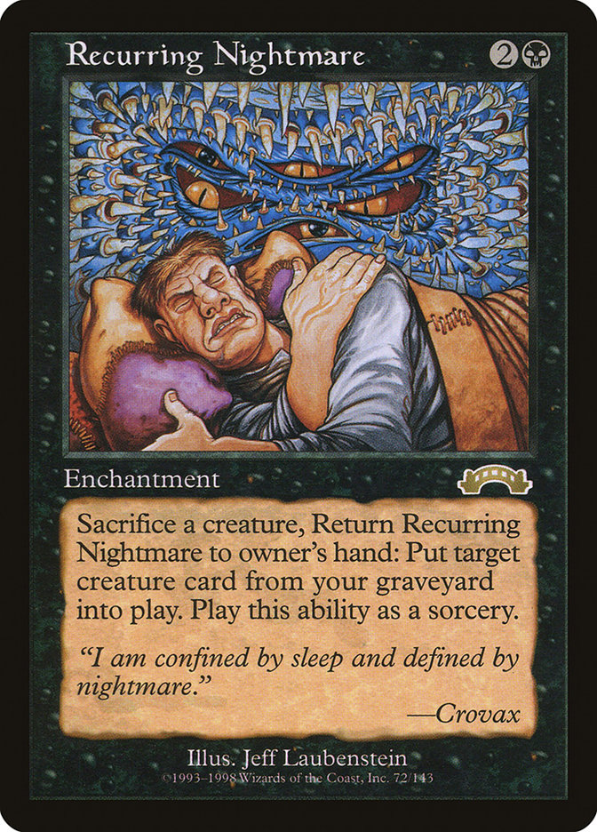 Recurring Nightmare [Exodus] Magic: The Gathering