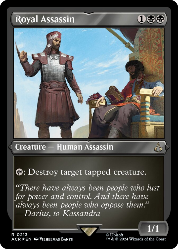 Royal Assassin (Foil Etched) [Assassin's Creed] Magic: The Gathering