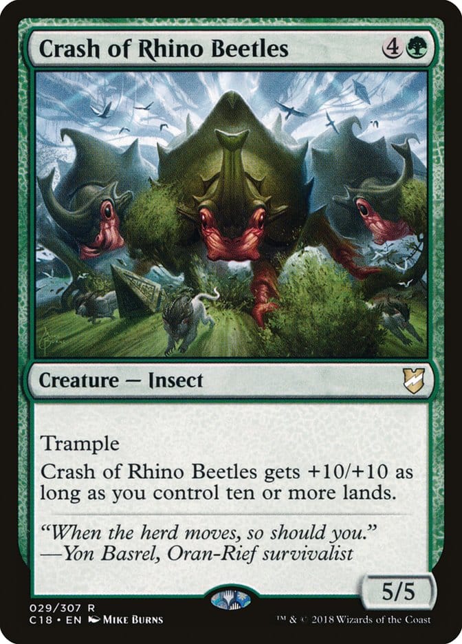 Crash of Rhino Beetles [Commander 2018] Magic: The Gathering