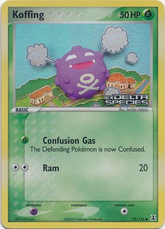 Koffing (72/113) (Stamped) [EX: Delta Species] Pokémon