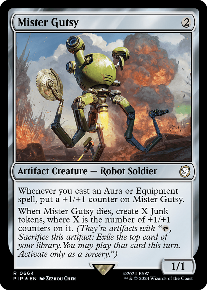 Mister Gutsy (Surge Foil) [Fallout] Magic: The Gathering