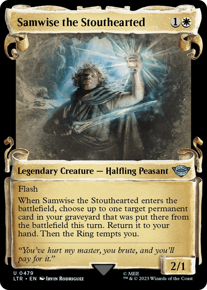 Samwise the Stouthearted [The Lord of the Rings: Tales of Middle-Earth Showcase Scrolls] Magic: The Gathering