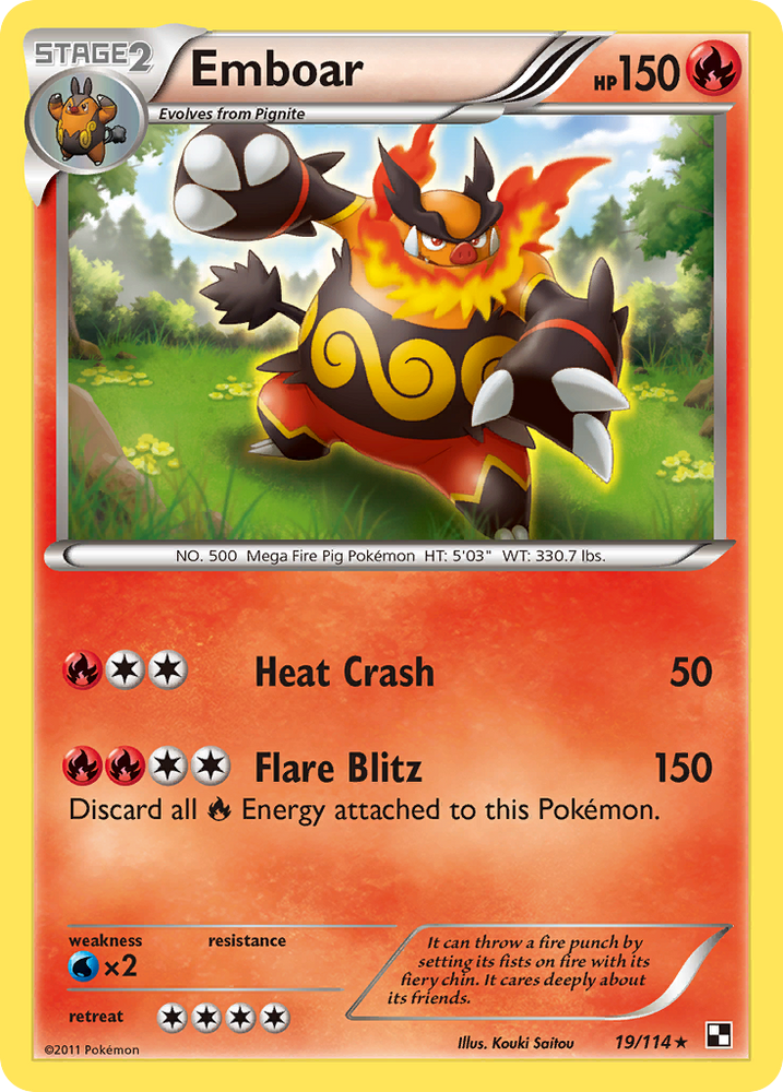 Emboar (19/114) [Black & White: Base Set] Pokémon
