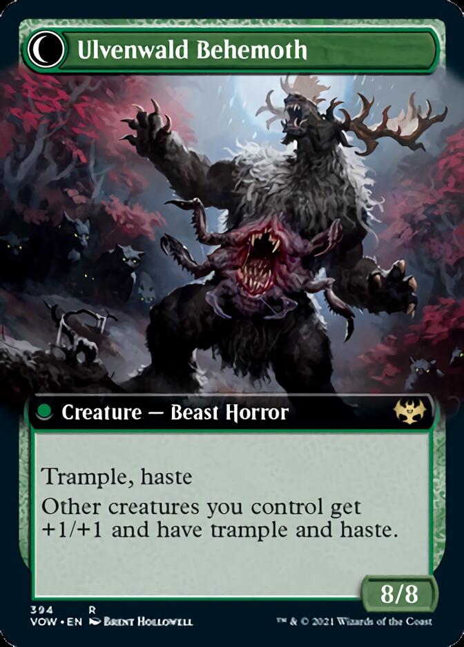 Ulvenwald Oddity // Ulvenwald Behemoth (Extended Art) [Innistrad: Crimson Vow] Magic: The Gathering
