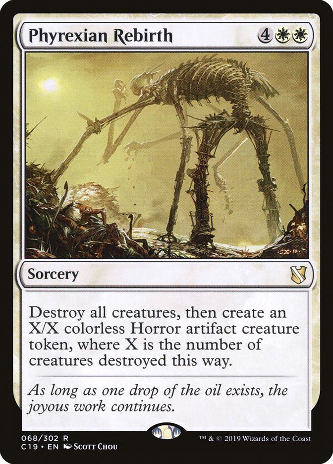 Phyrexian Rebirth [Commander 2019] Magic: The Gathering