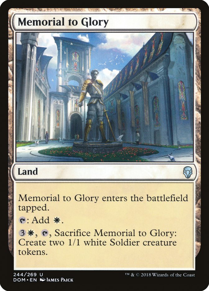 Memorial to Glory [Dominaria] Magic: The Gathering
