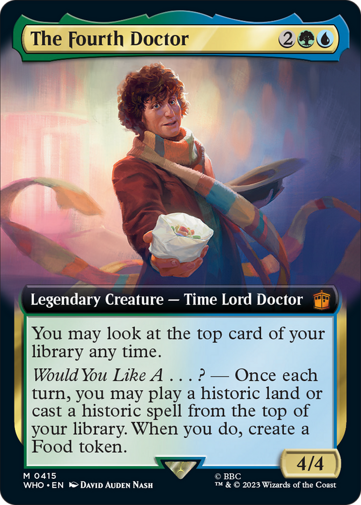 The Fourth Doctor (Extended Art) [Doctor Who] Magic: The Gathering