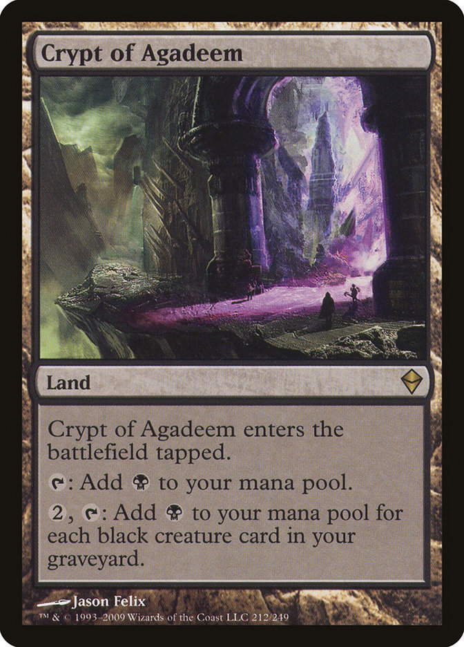 Crypt of Agadeem [Zendikar] Magic: The Gathering