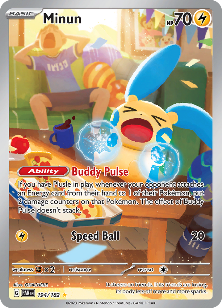 Minun (194/182) [Scarlet & Violet: Paradox Rift] Pokémon