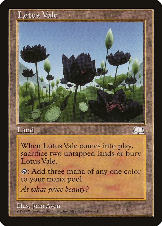 Lotus Vale [Weatherlight] Magic: The Gathering