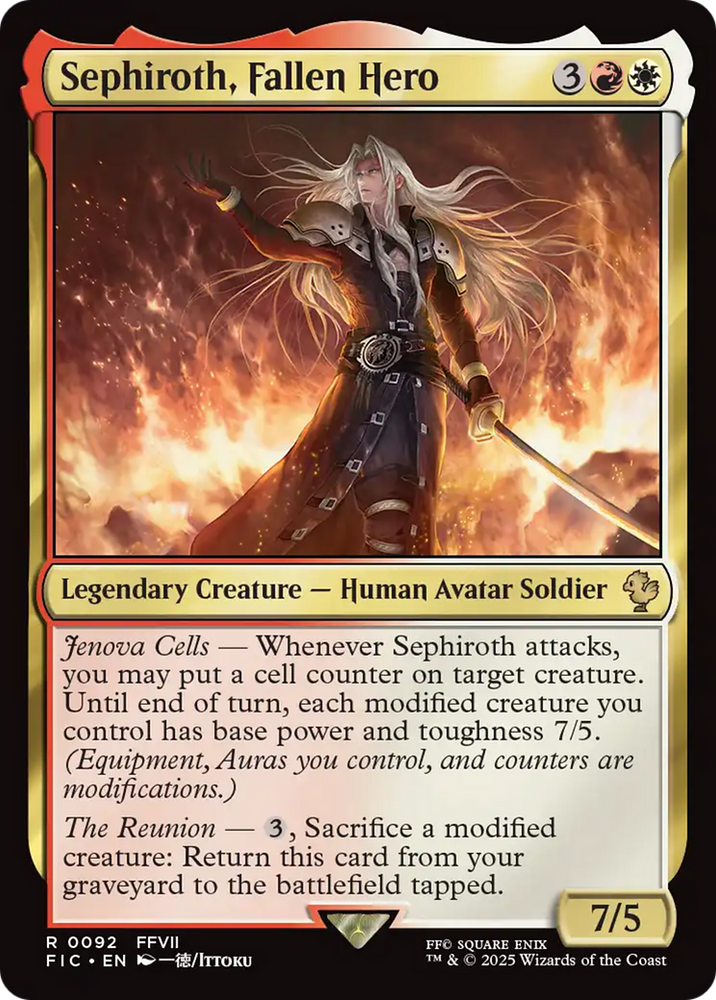 Sephiroth, Fallen Hero [FINAL FANTASY Commander] Magic: The Gathering