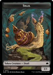 Snail // Thundertrap Trainer Double-Sided Token [Bloomburrow Tokens] Magic: The Gathering