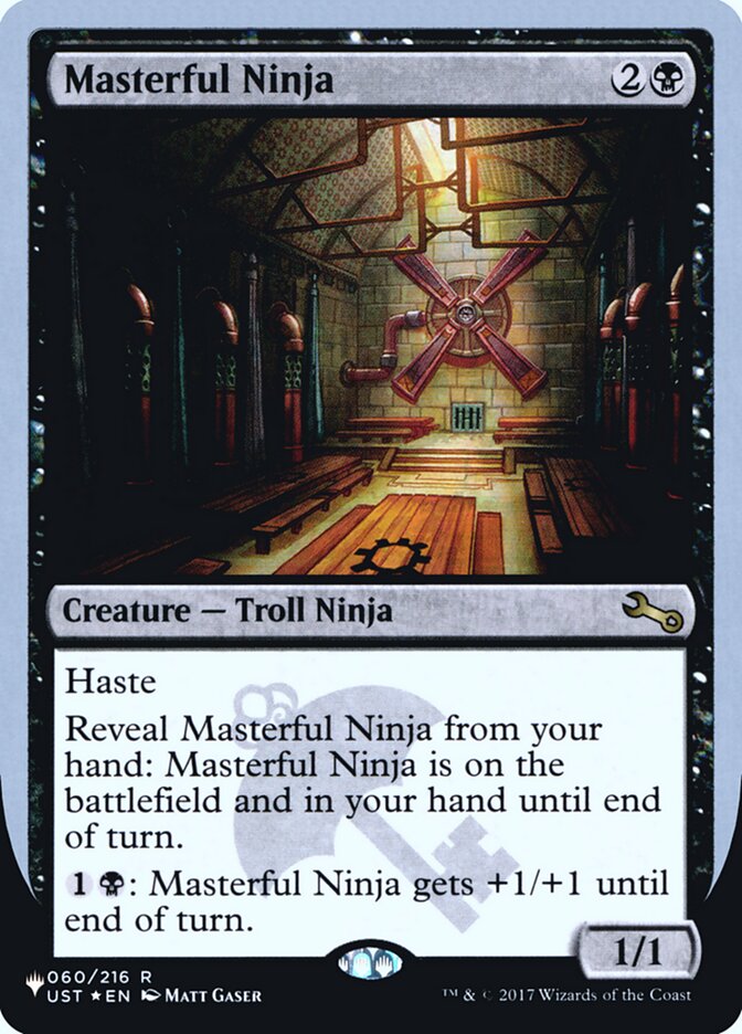 Masterful Ninja (Unfinity Foil Edition) [The List] Magic: The Gathering