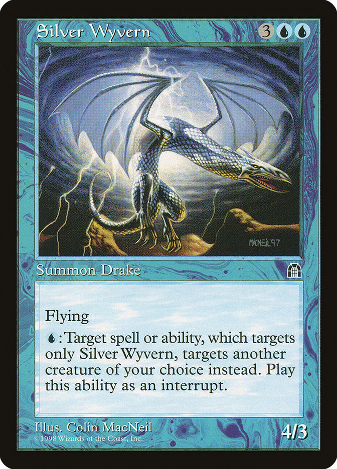 Silver Wyvern [Stronghold] Magic: The Gathering