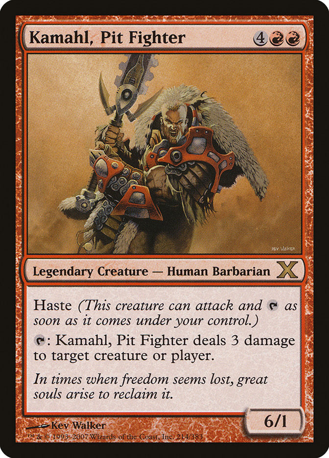 Kamahl, Pit Fighter [Tenth Edition] Magic: The Gathering
