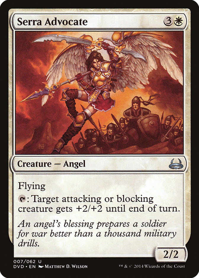 Serra Advocate (Divine vs. Demonic) [Duel Decks Anthology] Magic: The Gathering