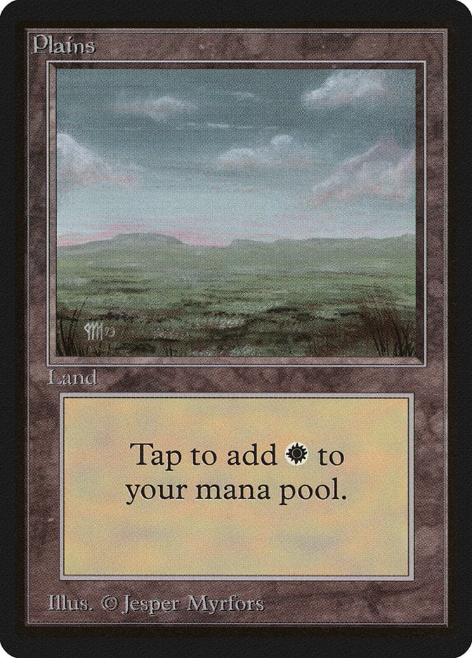 Plains (290) [Beta Edition] Magic: The Gathering