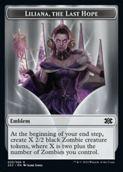 Liliana, the Last Hope Emblem // Spirit (002) Double-Sided Token [Double Masters 2022 Tokens] Magic: The Gathering