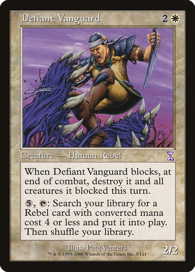 Defiant Vanguard [Time Spiral Timeshifted] Magic: The Gathering