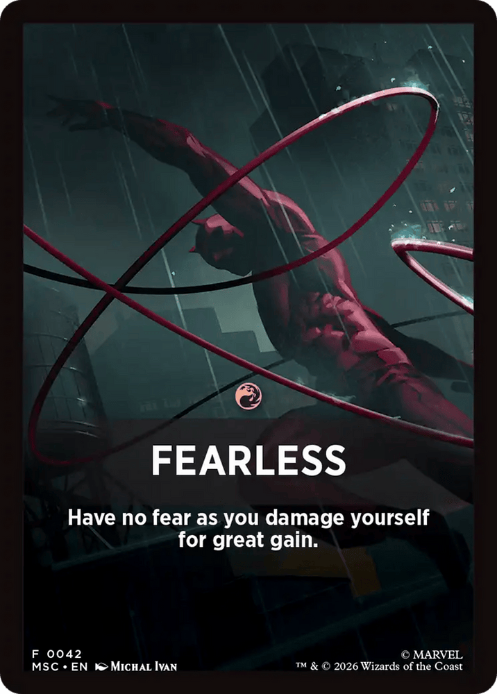 Fearless Theme Card [Marvel Super Heroes Commander]