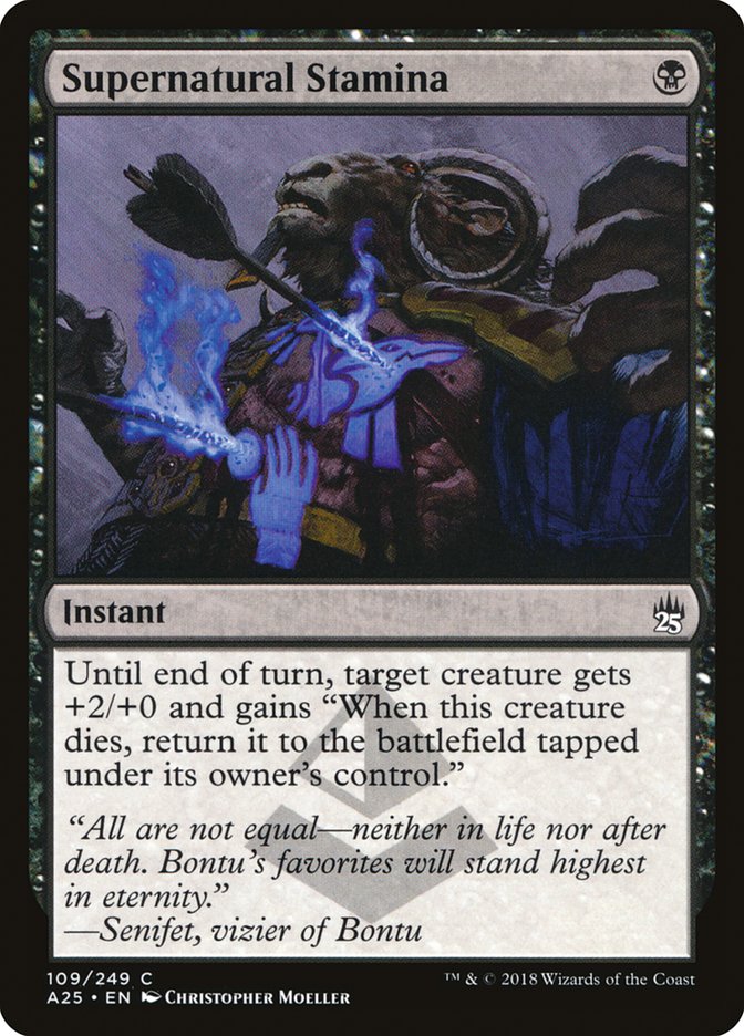 Supernatural Stamina [Masters 25] Magic: The Gathering