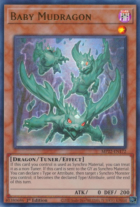Baby Mudragon [MP22-EN172] Ultra Rare - Yugioh Cards For Your TCG Needs!