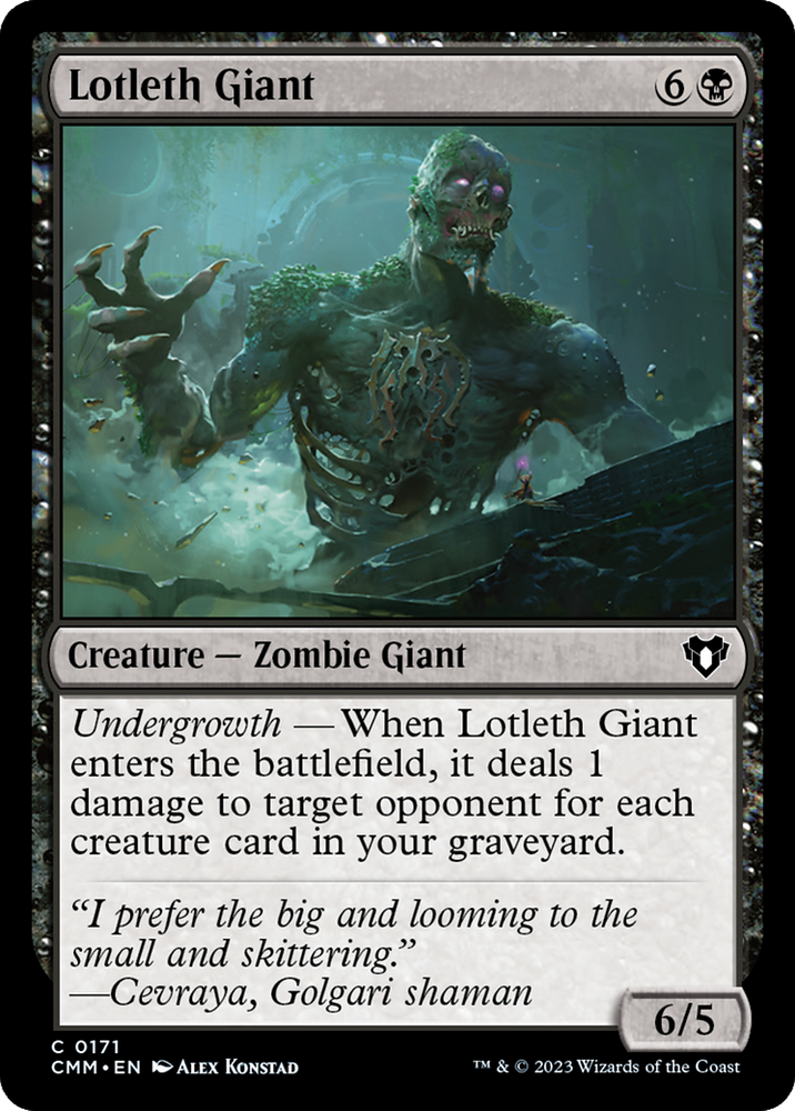 Lotleth Giant [Commander Masters] Magic: The Gathering
