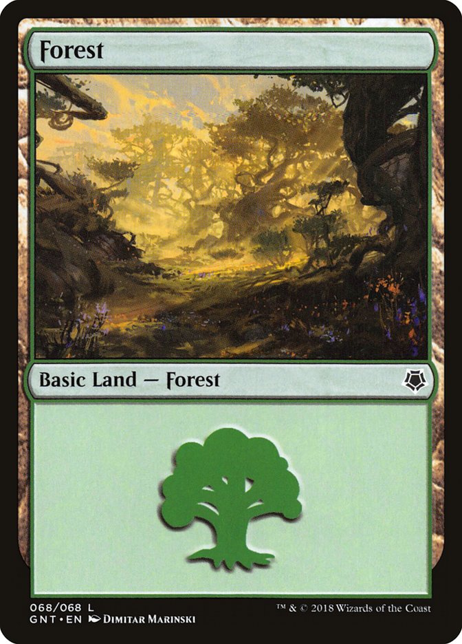 Forest (68) [Game Night 2018] Magic: The Gathering