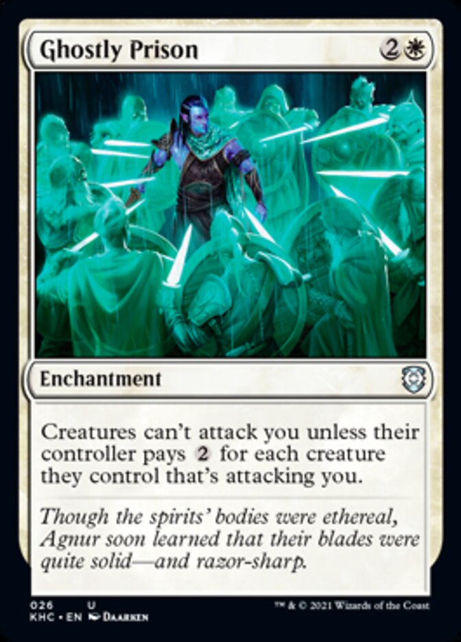 Ghostly Prison [Kaldheim Commander] Magic: The Gathering