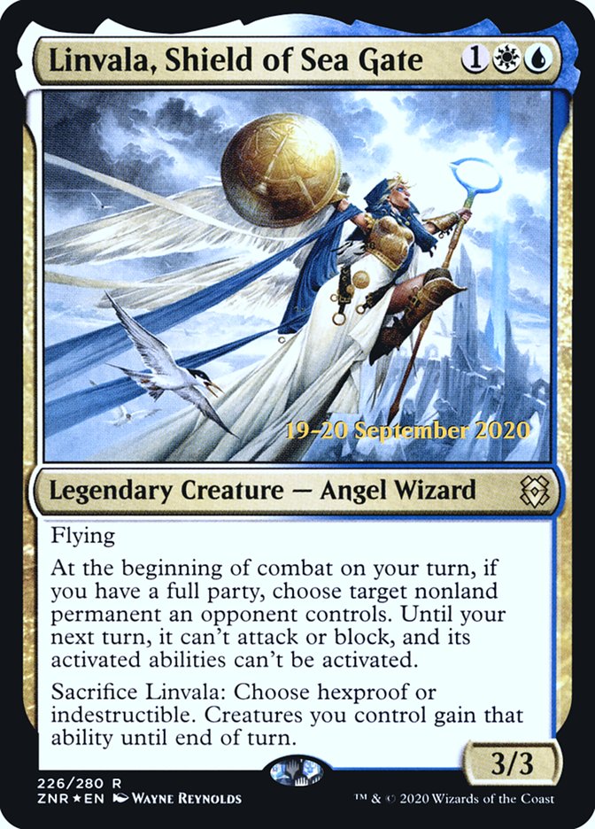 Linvala, Shield of Sea Gate [Zendikar Rising Prerelease Promos] Magic: The Gathering