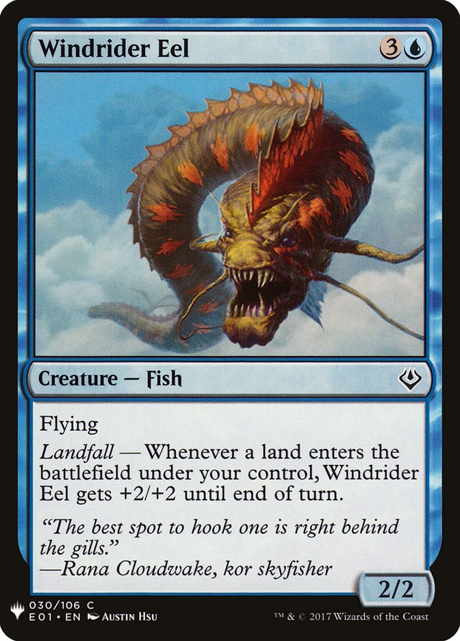 Windrider Eel [Mystery Booster] Magic: The Gathering