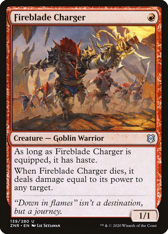 Fireblade Charger [Zendikar Rising] Magic: The Gathering