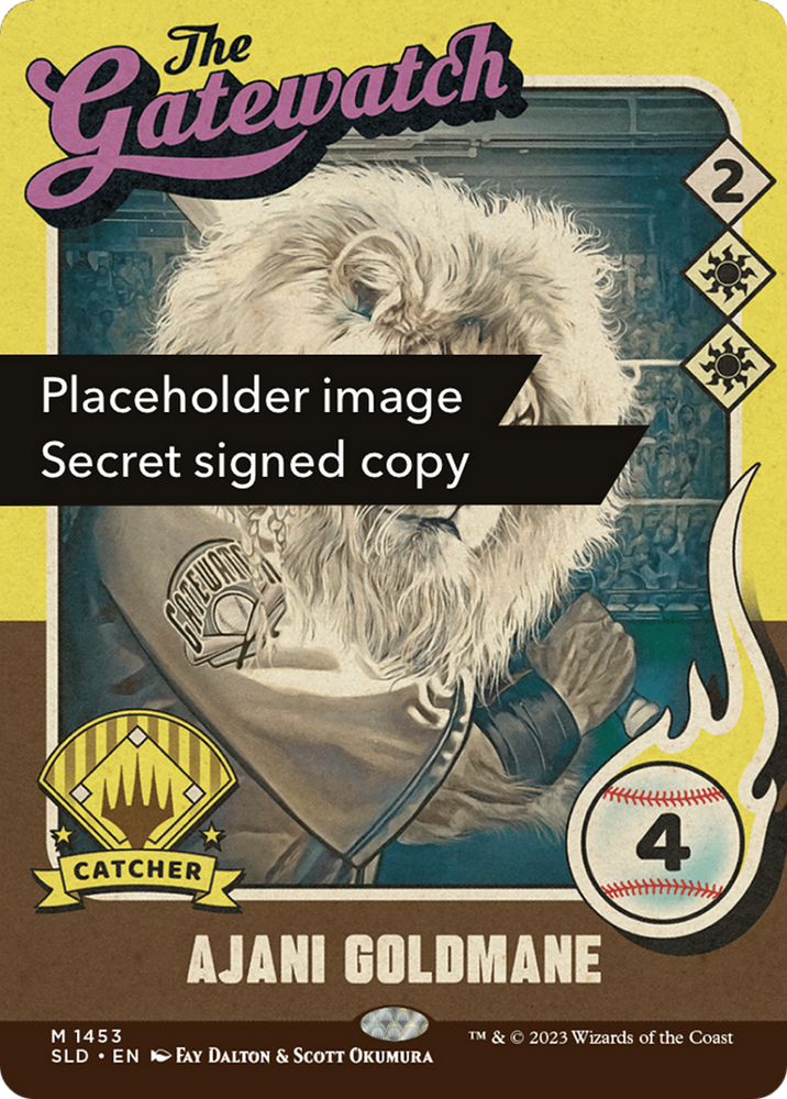 Ajani Goldmane (745) (Autographed) [Secret Lair Drop Series] Magic: The Gathering
