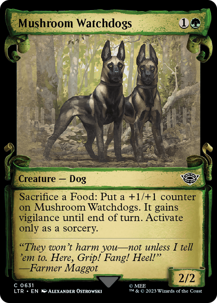 Mushroom Watchdogs [The Lord of the Rings: Tales of Middle-Earth Showcase Scrolls] Magic: The Gathering